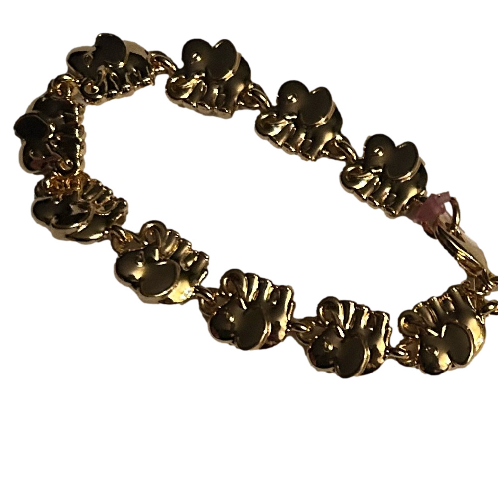 Lilly Pulitzer Gold Elephant Charm Bracelet